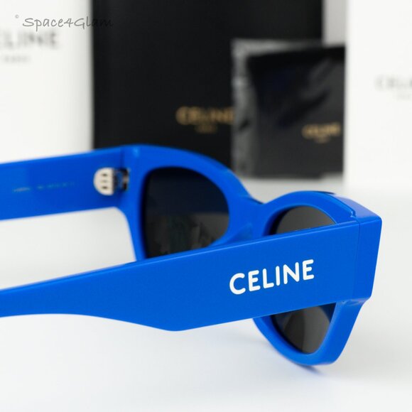 Celine Women Sunglasses Blue Grey Cat Eye CL40197U MONOCHROMS 92A BRAND NEW - Picture 5 of 9